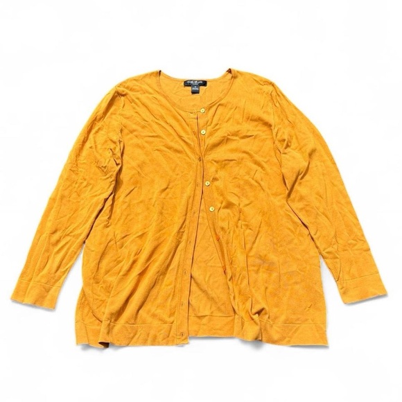 August Silk Sweater Lightweight Cardigan Plus size 2X - Picture 1 of 3